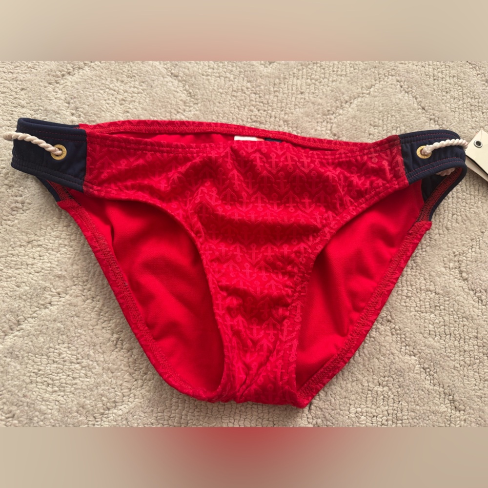 Speedy Top- Sider Ruby Red Swim Bottom/  S/ NWT